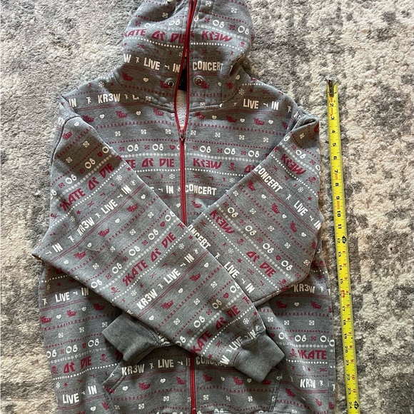 Kr3W Skate Or Die Full Zip Hoodie Size M Sweatshirt - Picture 7 of 8